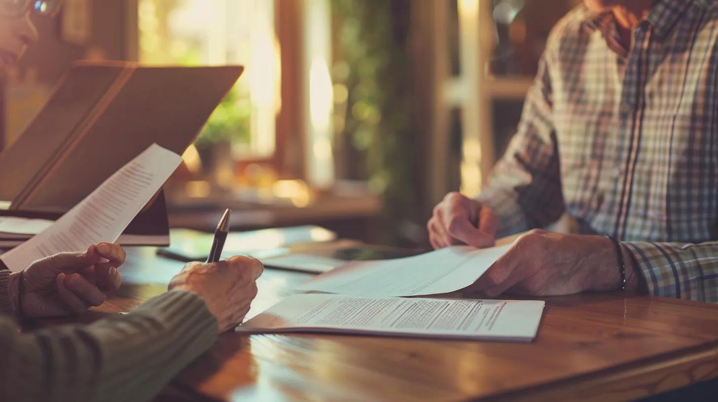 Homeowner consulting with a legal advisor about rights during the redemption period