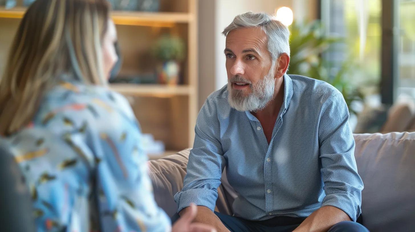 Equity recovery specialist advising a homeowner on reclaiming lost equity